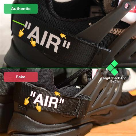 nike air presto acronym fake vs real